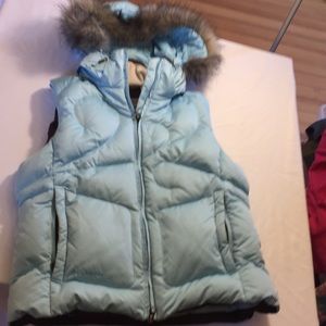 Columbia goose down & feather titanium vest hood